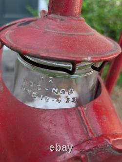 Antique Star Head Light & Lantern Co Railroad Lantern Oil Kerosene