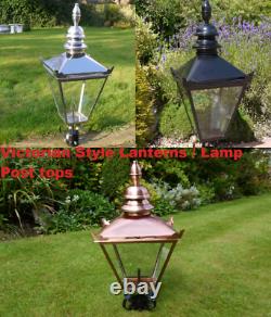 Antique Style Victorian Lanterns Lamp Post Tops Various Finishes
