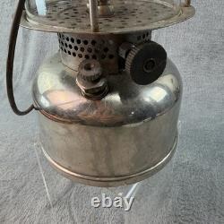 Antique The Air O Lantern Coleman Wichita KS Brass Body Nickel Plated QL Pyrex