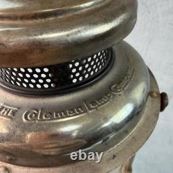 Antique The Air O Lantern Coleman Wichita KS Brass Body Nickel Plated QL Pyrex