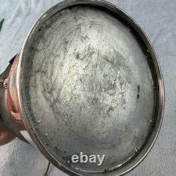 Antique The Air O Lantern Coleman Wichita KS Brass Body Nickel Plated QL Pyrex