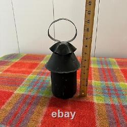 Antique Tin Blackout Lamp & Lantern Co Hanging Dark Out Primitive Lamp Light 11