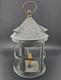 Antique Tin Mica Window Candle Lantern