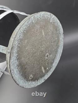 Antique Tin Mica Window Candle Lantern