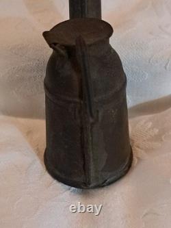Antique Tin Miners Lamp Mining Tool Hat Mount Teapot Lantern