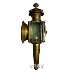 Antique Traditional Brass Carriage Lantern Oil Coach Light