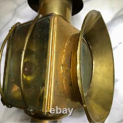 Antique Traditional Brass Carriage Lantern Oil Coach Light