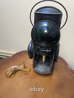 Antique Train Railroad Lantern RR Railway CNR Corded