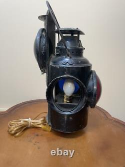 Antique Train Railroad Lantern RR Railway CNR Corded