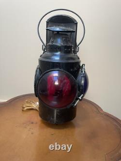 Antique Train Railroad Lantern RR Railway CNR Corded