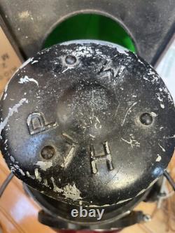 Antique Train Railroad Lantern RR Railway CNR Corded