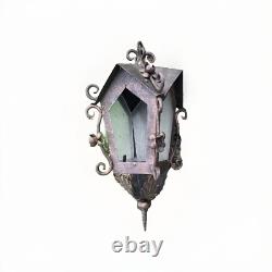 Antique VINTAGE Spanish lantern hurricane Lamp ARCHITECTURAL SALVAGE