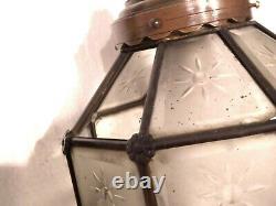 Antique Versailles Wall Mounted Bronze & Brass Chandelier Lantern