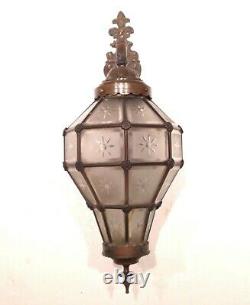 Antique Versailles Wall Mounted Bronze & Brass Chandelier Lantern
