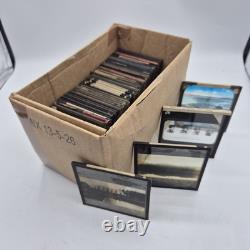 Antique Victorian Magic Lantern Glass Slides Set Of 50 Mixed Topics
