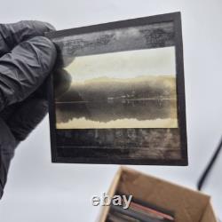 Antique Victorian Magic Lantern Glass Slides Set Of 50 Mixed Topics