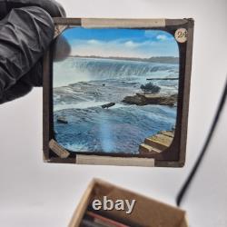 Antique Victorian Magic Lantern Glass Slides Set Of 50 Mixed Topics