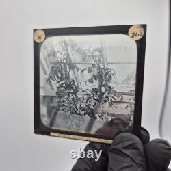 Antique Victorian Magic Lantern Glass Slides Set Of 50 Mixed Topics