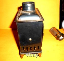 Antique Vintage 1890 Magic Lantern Slide Projector Made In Germany + 10 Slides