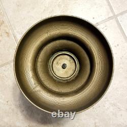 Antique Vintage 1930's Pierced Brass Ornate Shinto Shrine Lantern Heavy