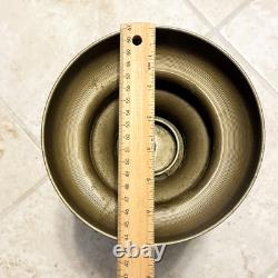 Antique Vintage 1930's Pierced Brass Ornate Shinto Shrine Lantern Heavy