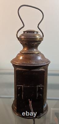 Antique Vintage 9 Port Navigational Bridge Blue Ship Light Nautical Light