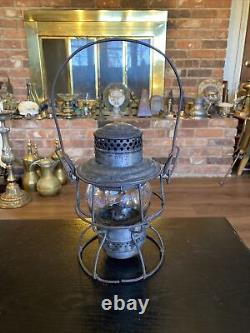 Antique Vintage Adams & Westlake Adlake Railroad Lantern, Delaware & Hudson D&H