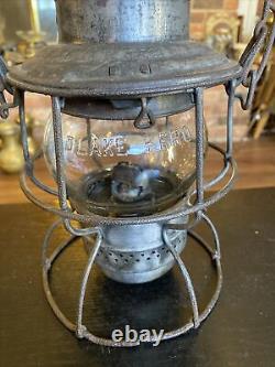 Antique Vintage Adams & Westlake Adlake Railroad Lantern, Delaware & Hudson D&H