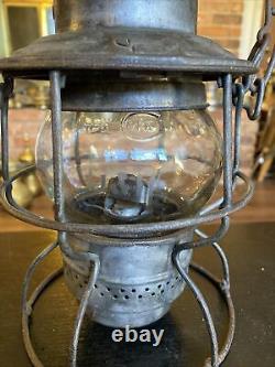 Antique Vintage Adams & Westlake Adlake Railroad Lantern, Delaware & Hudson D&H