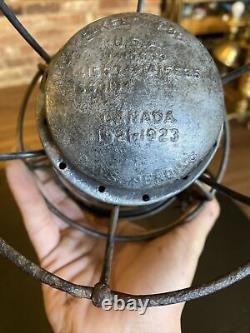 Antique Vintage Adams & Westlake Adlake Railroad Lantern, Delaware & Hudson D&H