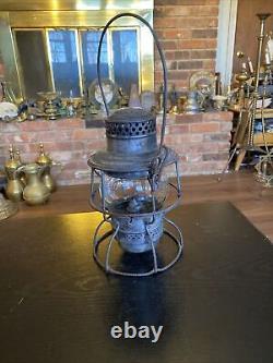 Antique Vintage Adams & Westlake Adlake Railroad Lantern, Delaware & Hudson D&H