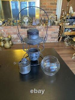 Antique Vintage Adams & Westlake Adlake Railroad Lantern, Delaware & Hudson D&H