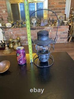 Antique Vintage Adams & Westlake Adlake Railroad Lantern, Delaware & Hudson D&H