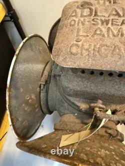 Antique Vintage Adlake 4 Lens Switch Lantern