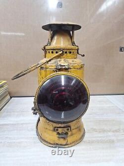 Antique Vintage Adlake Non Sweating Lantern Antique Railroad Lamp Chicago
