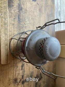 Antique Vintage Adlake RED globe Railroad kerosene lantern US and Canada