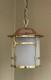Antique Vintage Art Deco Brass & Copper Ceiling Light Lantern