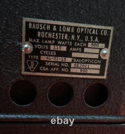 Antique Vintage Bausch & Lomb Bellows Lantern Glass Slide Projector Early 1900s