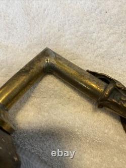 Antique Vintage Brass Galvanized Nautical Marine Boat Lantern RARE Collectible