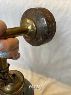 Antique Vintage Brass Galvanized Nautical Marine Boat Lantern RARE Collectible