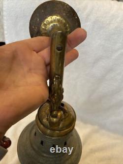 Antique Vintage Brass Galvanized Nautical Marine Boat Lantern RARE Collectible