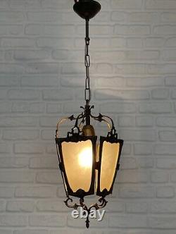 Antique Vintage Brass Lantern Chandelier Lighting Ceiling Lamp