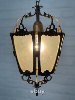 Antique Vintage Brass Lantern Chandelier Lighting Ceiling Lamp