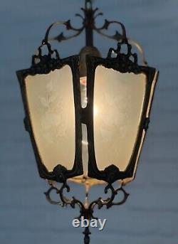 Antique Vintage Brass Lantern Chandelier Lighting Ceiling Lamp