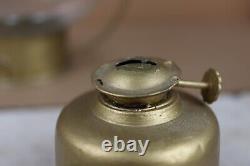 Antique Vintage Brass Nautical Onion Lantern Wide Glass Globe SEE DESCRIPTION