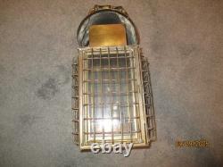 Antique Vintage Brass Nautical Watchman's Lantern