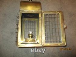 Antique Vintage Brass Nautical Watchman's Lantern