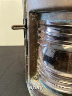 Antique Vintage Brass Perko Maritime Nautical Ship Marine Oil Kerosene Lantern Antique Vintage Brass Perko Maritime Nautical Ship Marine Oil Kerosene Lantern