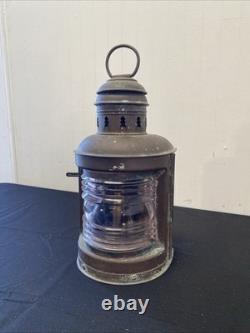 Antique Vintage Brass Perko Maritime Nautical Ship Marine Oil Kerosene Lantern