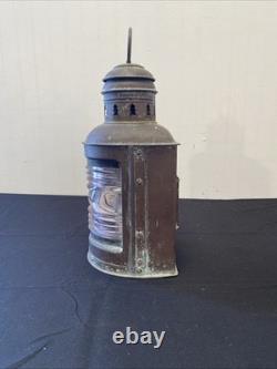Antique Vintage Brass Perko Maritime Nautical Ship Marine Oil Kerosene Lantern